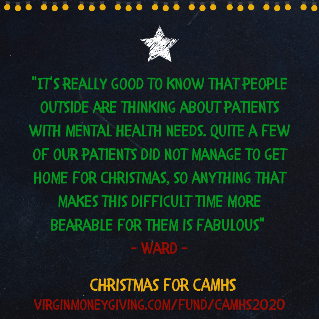 A quote image for Christmas for CAMHS